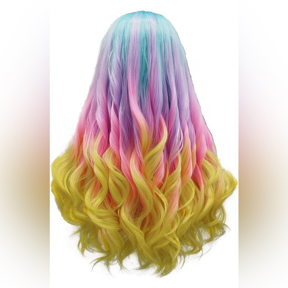 - - 🦄 CANDY DREAMS 24” BABY RAINBOW 🌈 LACEFRONT WIG - Picture 5 of 5